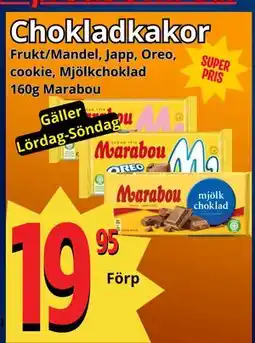 Supergrossen Chokladkakor erbjuda