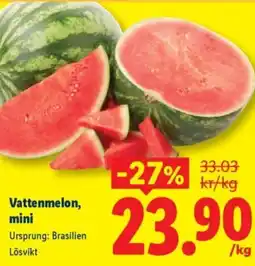 Lidl Vattenmelon, mini erbjuda