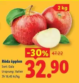 Lidl Röda äpplen erbjuda