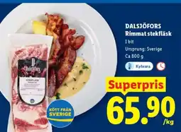 Lidl DALSJÖFORS Rimmat stekfläsk erbjuda