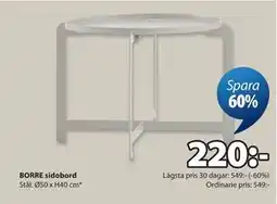 JYSK BORRE sidobord erbjuda