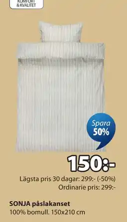 JYSK SONJA påslakanset erbjuda