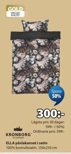JYSK ELLA påslakanset i satin erbjuda