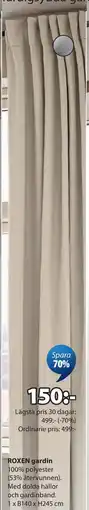 JYSK ROXEN gardin erbjuda