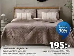 JYSK ENGBLOMME sängöverkast erbjuda