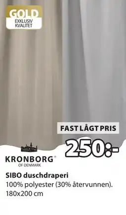 JYSK SIBO duschdraperi erbjuda