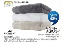 JYSK SORUNDA handduk erbjuda