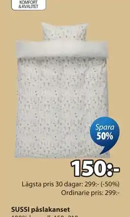 JYSK SUSSI påslakanset erbjuda