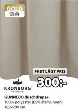 JYSK GUNNEBO duschdraperi erbjuda