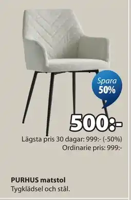 JYSK PURHUS matstol erbjuda