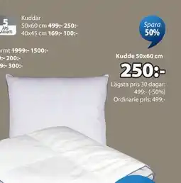 JYSK Kudde 50x60 cm erbjuda