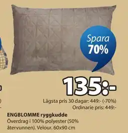 JYSK ENGBLOMME ryggkudde erbjuda