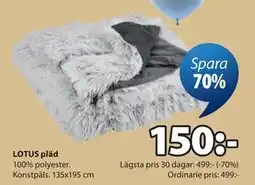 JYSK LOTUS pläd erbjuda