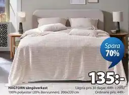 JYSK HAGTORN sängöverkast erbjuda