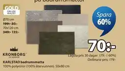 JYSK KARLSTAD badrumsmatta erbjuda