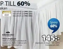 JYSK VEGA sängkappa erbjuda