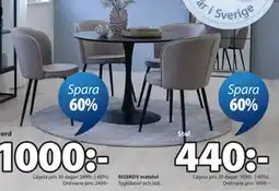 JYSK RISSKOV matstol erbjuda