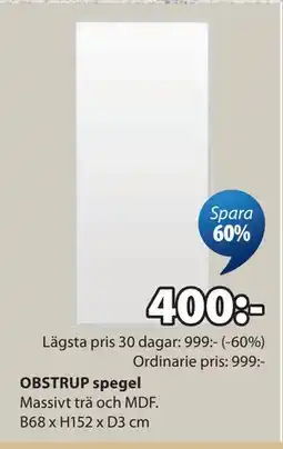 JYSK OBSTRUP spegel erbjuda