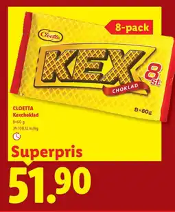 Lidl CLOETTA Kexchoklad erbjuda