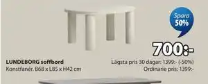 JYSK LUNDEBORG soffbord erbjuda