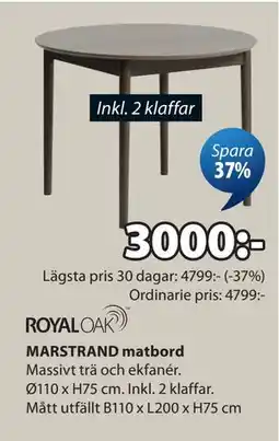 JYSK MARSTRAND matbord erbjuda