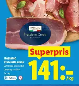 Lidl ITALIAMO Prosciutto crudo erbjuda