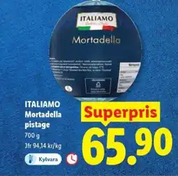 Lidl ITALIAMO Mortadella pistage erbjuda