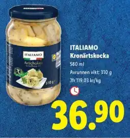 Lidl ITALIAMO Kronärtskocka erbjuda