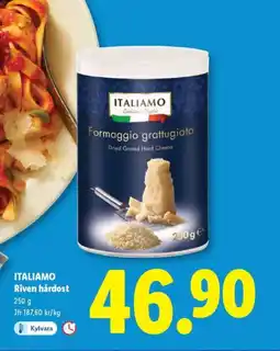 Lidl ITALIAMO Riven hårdost erbjuda