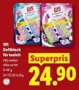 Lidl W5 Doftblock för toalett erbjuda