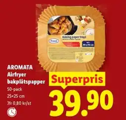 Lidl AROMATA Airfryer bakplåtspapper erbjuda