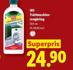 Lidl W5 Tvättmaskins- rengöring erbjuda