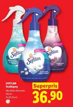 Lidl SOFTLAN Textilspray erbjuda
