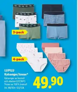 Lidl LUPILU Kalsonger/trosor erbjuda