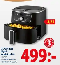Lidl SILVERCREST Digital varmluftsfritös erbjuda