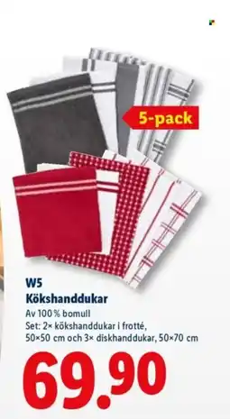 Lidl W5 Kökshanddukar erbjuda