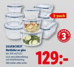Lidl SILVERCREST Matlådor av glas erbjuda