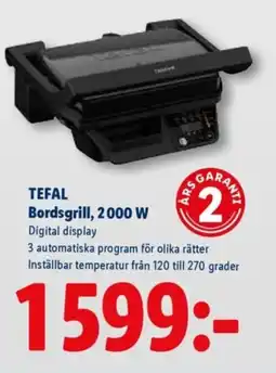 Lidl TEFAL Bordsgrill, 2000 W erbjuda