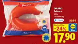 Lidl DULANO Falukorv erbjuda