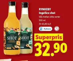 Lidl RYNKEBY Ingefära shot erbjuda