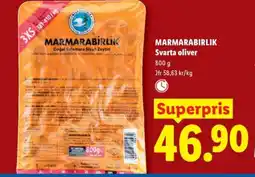 Lidl MARMARABIRLIK Svarta oliver erbjuda