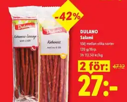 Lidl DULANO Salami erbjuda