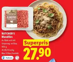 Lidl BUTCHER'S Blandfärs erbjuda
