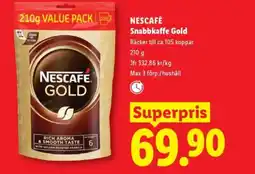 Lidl NESCAFÉ Snabbkaffe Gold erbjuda