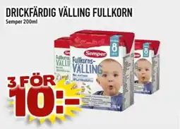 Prisma Mat Semper Drickfärdig välling fullkorn erbjuda