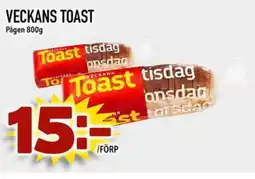 Prisma Mat Pågen Veckans toast erbjuda