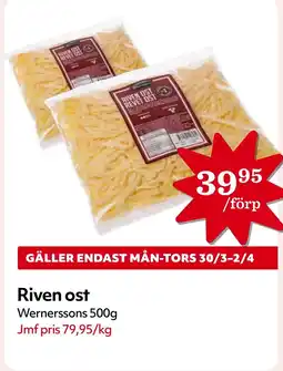 MatArket Wernerssons Riven ost erbjuda