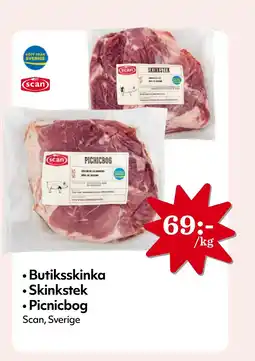 MatArket Scan • Butiksskinka • Skinkstek • Picnicbog erbjuda