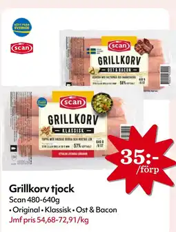 MatArket Scan Grillkorv tjock erbjuda