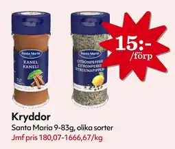 MatArket Santa Maria Kryddor erbjuda